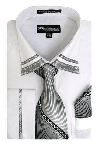Milano Moda Shirt SG-28-White - Church Suits For Less