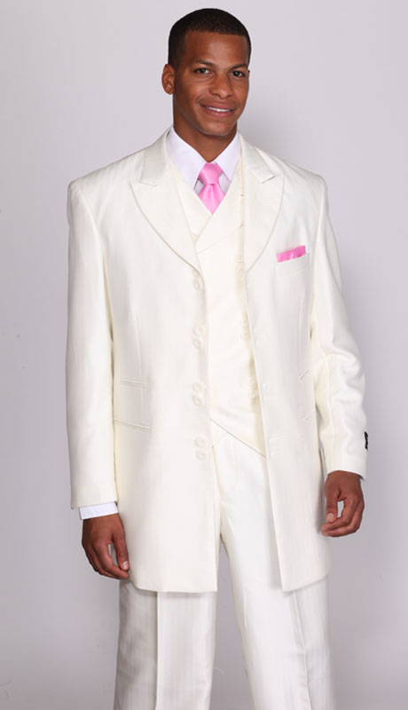 Milano Moda Men Suit 5264VC-Cream - Church Suits For Less