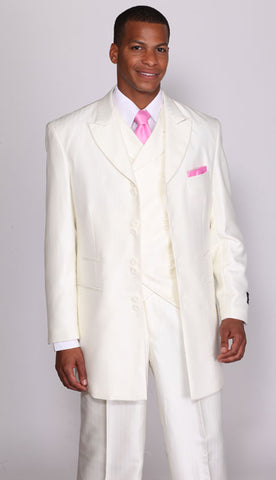 Milano Moda Men Suit 5264VC-Cream