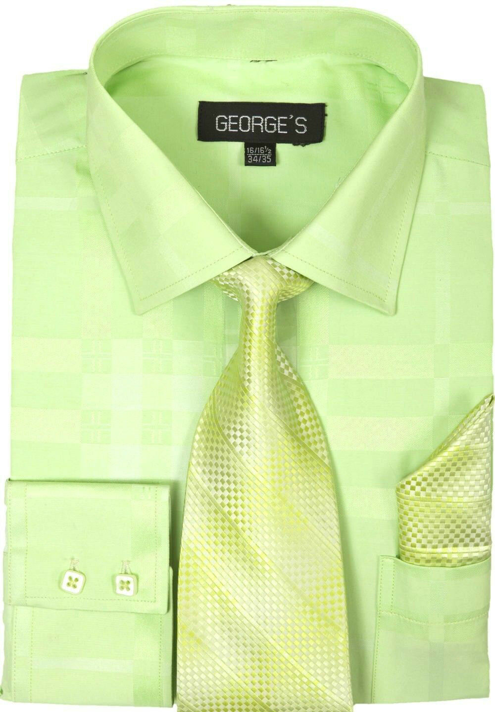Milano Moda Men Shirt AH623-Lime - Church Suits For Less