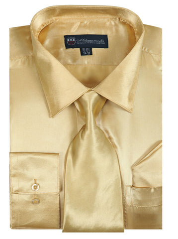 Milano Moda Shirt SG08-Gold - Church Suits For Less