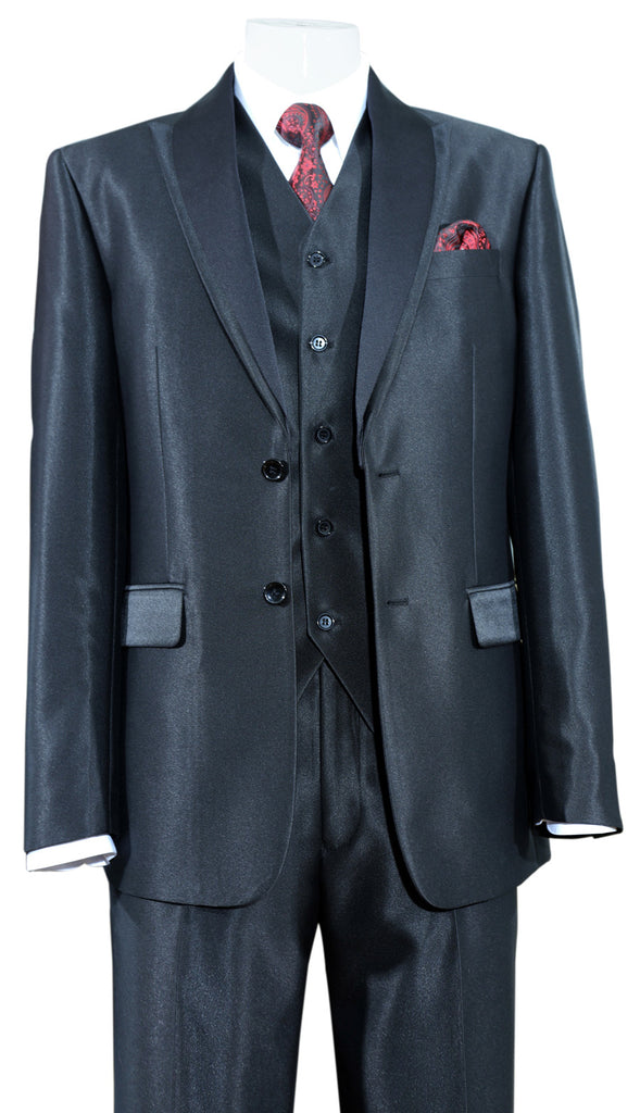Fortino Landi Suit 5702V5-Black - Church Suits For Less