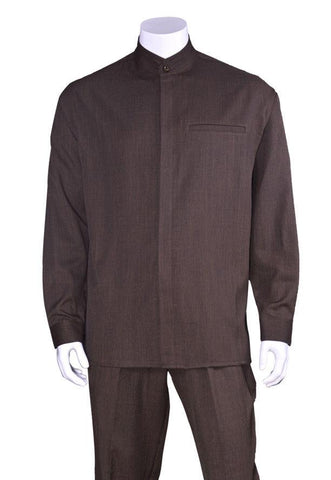 Fortino Landi Walking Set M2826-Brown - Church Suits For Less