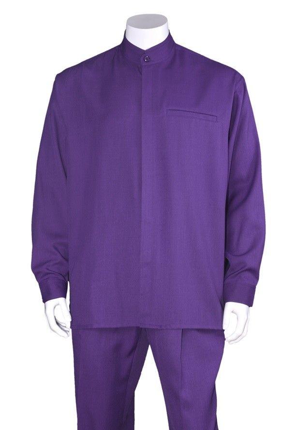 Fortino Landi Walking Set M2826-Purple - Church Suits For Less