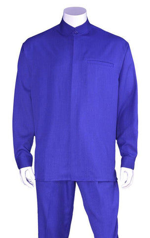 Fortino Landi Walking Set M2826-Royal Blue - Church Suits For Less