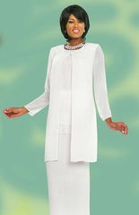 Misty Lane Usher Suit 13057C-White - Church Suits For Less
