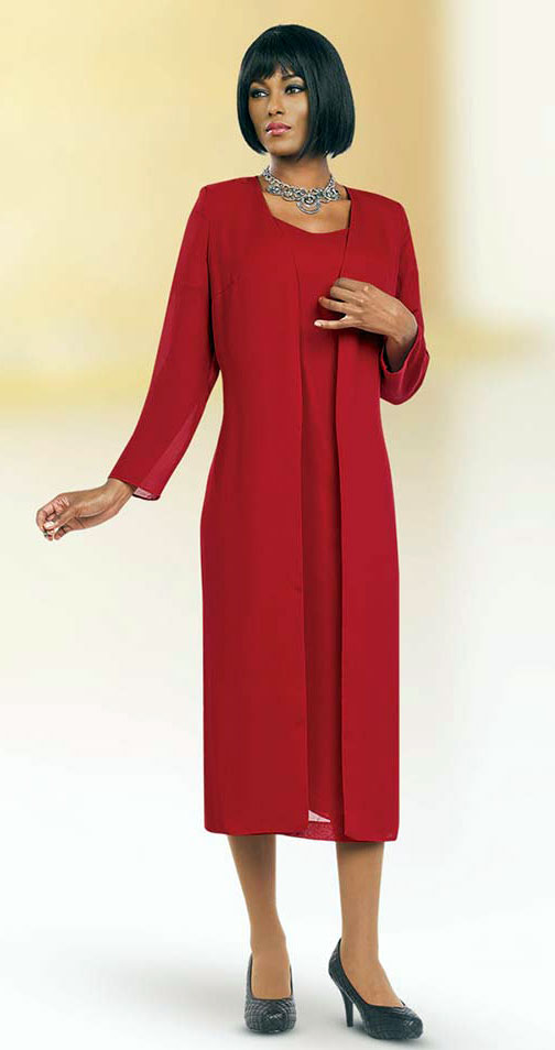 Misty Lane Usher Suit 13059-Red - Church Suits For Less