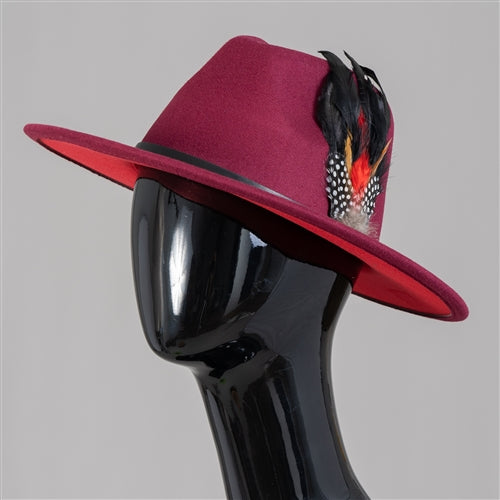 Fashion Fedora Hat MSD11105F - Church Suits For Less