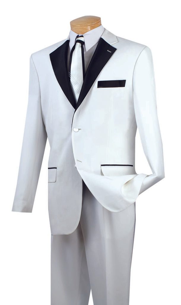 Vinci Tuxedo T-2FF-White - Church Suits For Less