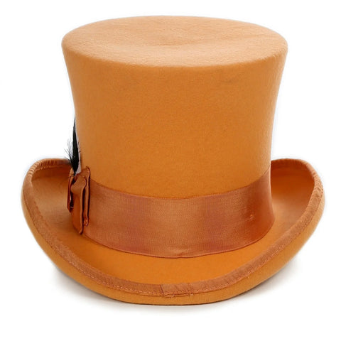 Men Top Hat-Orange - Church Suits For Less