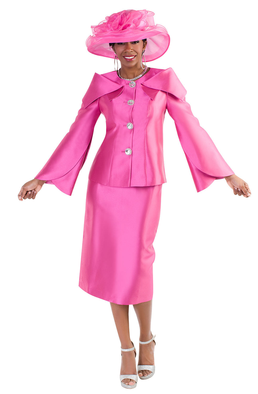 Tally Taylor Suit 4570C-Fuchsia - Church Suits For Less