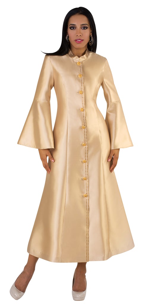Tally Taylor Church Robe 4634C-Champagne - Church Suits For Less