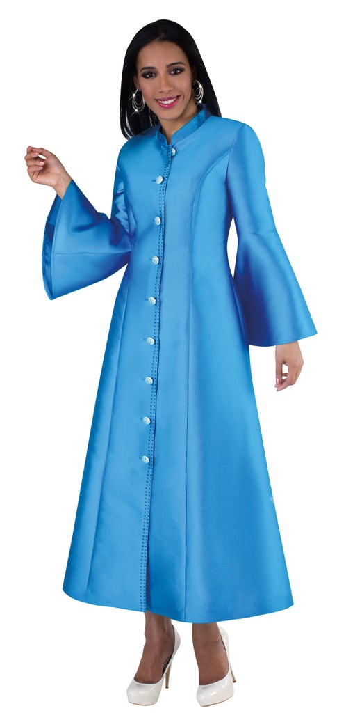 Tally Taylor Church Robe 4634C-Sky Blue - Church Suits For Less