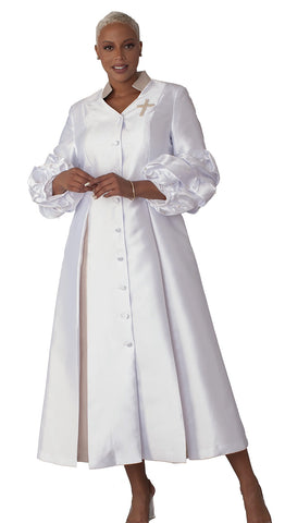 Tally Taylor Church Robe 4730-White/Gold