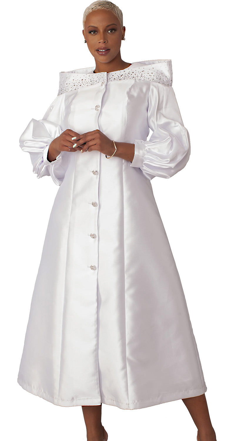 Tally Taylor Church Robe 4801-White - Church Suits For Less