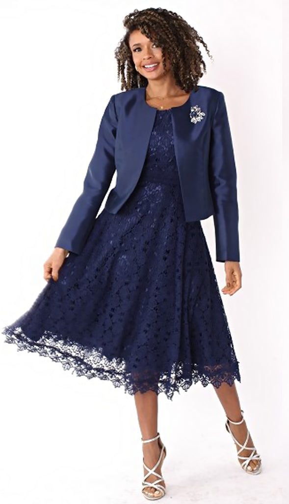 Tally Taylor Dress 4529-Navy - Church Suits For Less