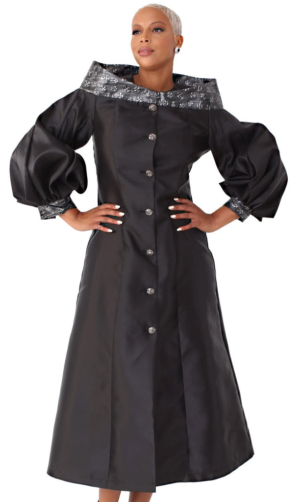 Tally Taylor Church Robe 4803-Black - Church Suits For Less