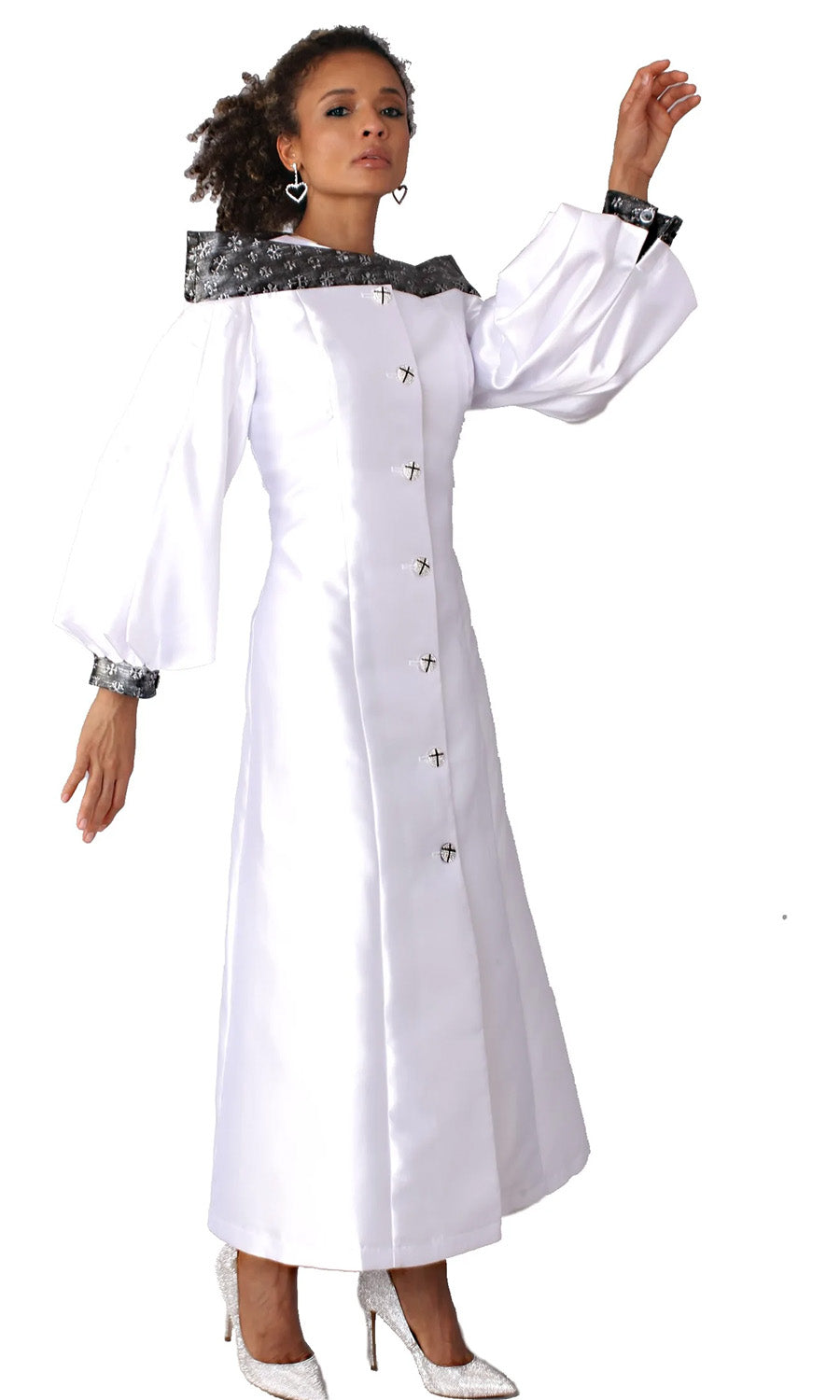 Robe Less Tally Taylor Church Robe 4803-White | Church suits for less