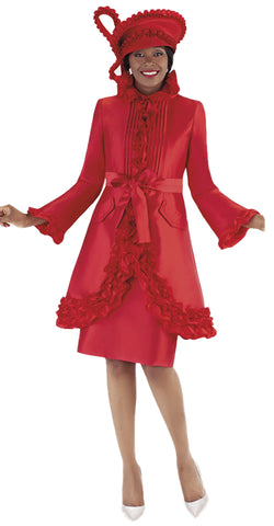 Tally Taylor Dress 4702C-Red - Church Suits For Less