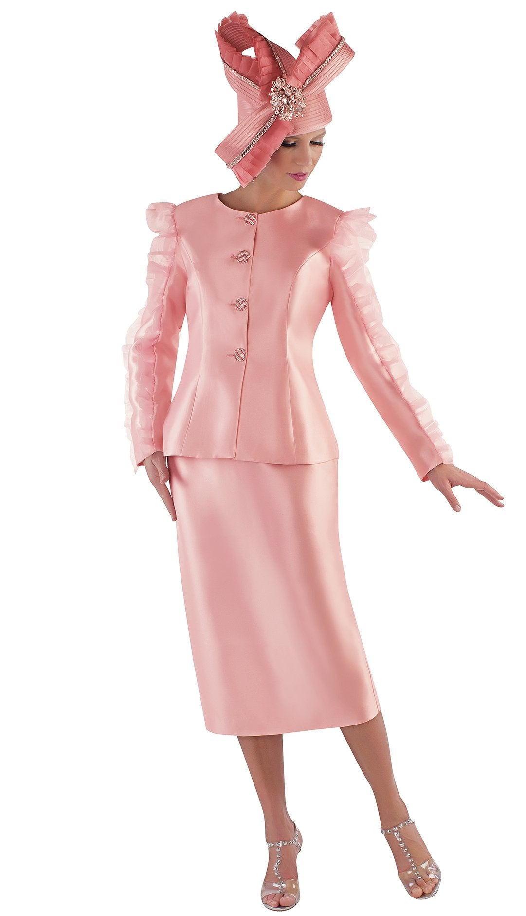 Tally Taylor Suit 4729C-Blush/Peach - Church Suits For Less