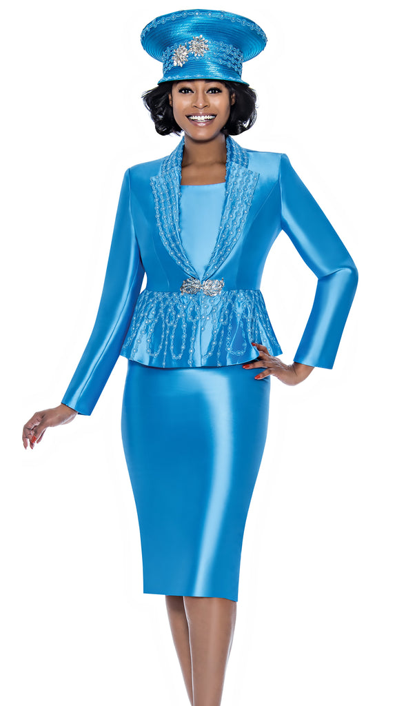 Terramina Church Suit 7964C-Blue - Church Suits For Less