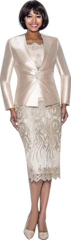 Terramina Suit 7817-Champagne - Church Suits For Less
