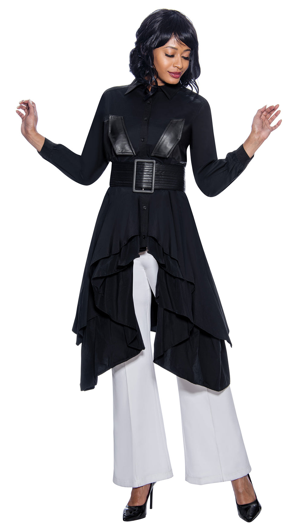 Terramina Jacket Dress 7904C-Black - Church Suits For Less