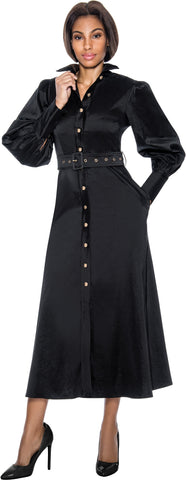 Terramina Church Dress 7055-Black