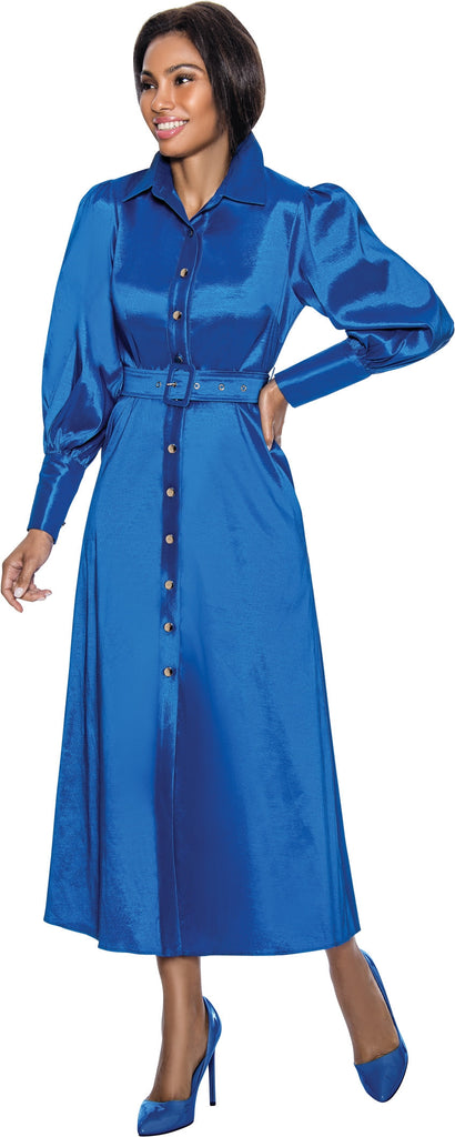 Terramina Church Dress 7055-Royal Blue - Church Suits For Less