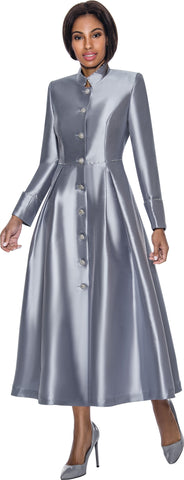Terramina Clergy Dress 7058C-Silver - Church Suits For Less