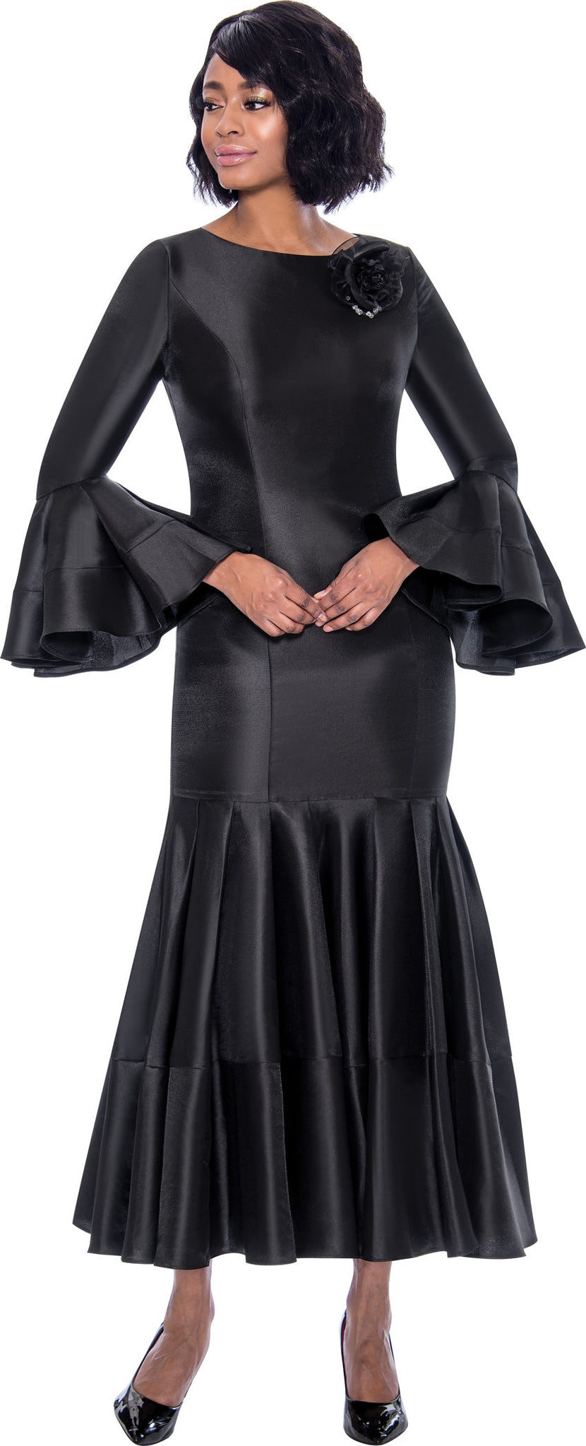 Terramina Dress 7764C-Black - Church Suits For Less
