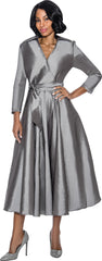 Terramina Church Dress 7869C-Silver - Church Suits For Less