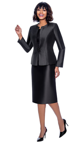 Terramina Suit 7874C-Black - Church Suits For Less