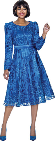 Terramina Church Dress 7015C-Royal Blue - Church Suits For Less