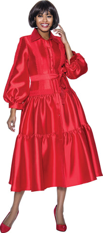 Terramina Church Dress 7029-Red