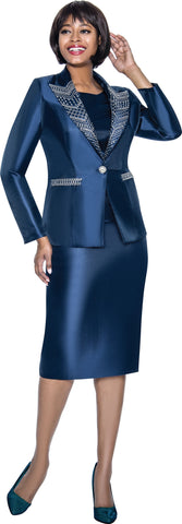 Terramina Church Suit 7023C-Navy