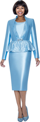 Terramina Church Suit 7034C-Blue - Church Suits For Less