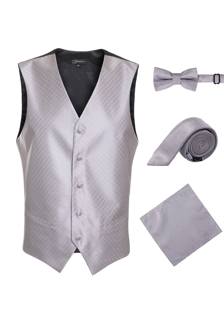 Men Vest-300-15-Grey - Church Suits For Less