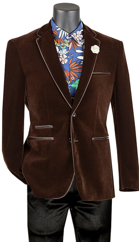 Vinci Sport Jacket BS-02-Brown - Church Suits For Less
