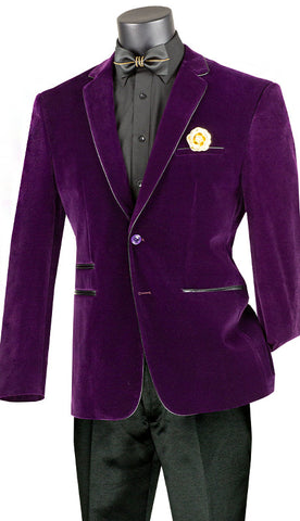 Vinci Sport Jacket BS-02C-Purple - Church Suits For Less