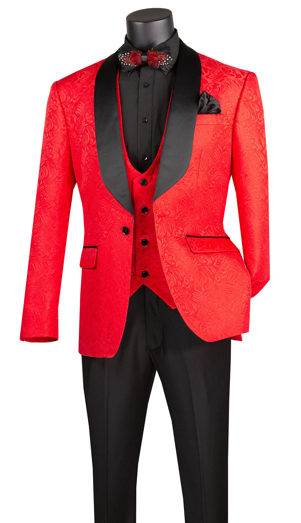 Vinci Tuxedo TVSJ-1-Red - Church Suits For Less