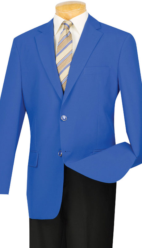 Vinci Sport Coat Z-2PPC-Royal Blue - Church Suits For Less