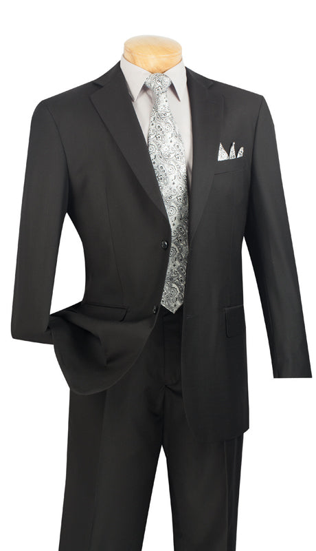Vinci Suit 2C900-2-Black - Church Suits For Less