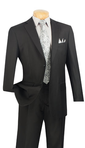 Vinci Suit 2C900-2-Black - Church Suits For Less