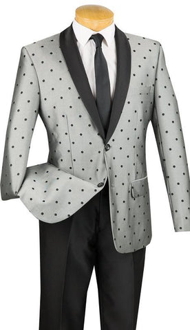 Vinci Suit S2DR-5-Silver - Church Suits For Less