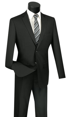 Vinci Men Suit SC900-12-Black - Church Suits For Less