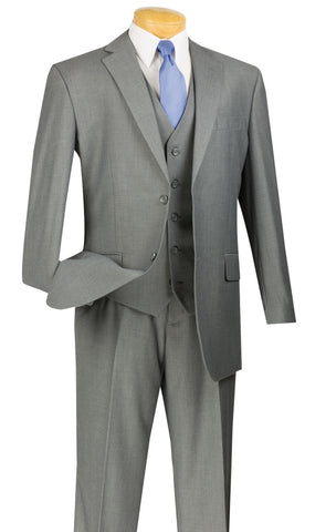 Vinci Suit V2TR-Medium Gray - Church Suits For Less