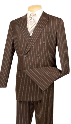 Vinci Suit DSS-4C-Brown - Church Suits For Less