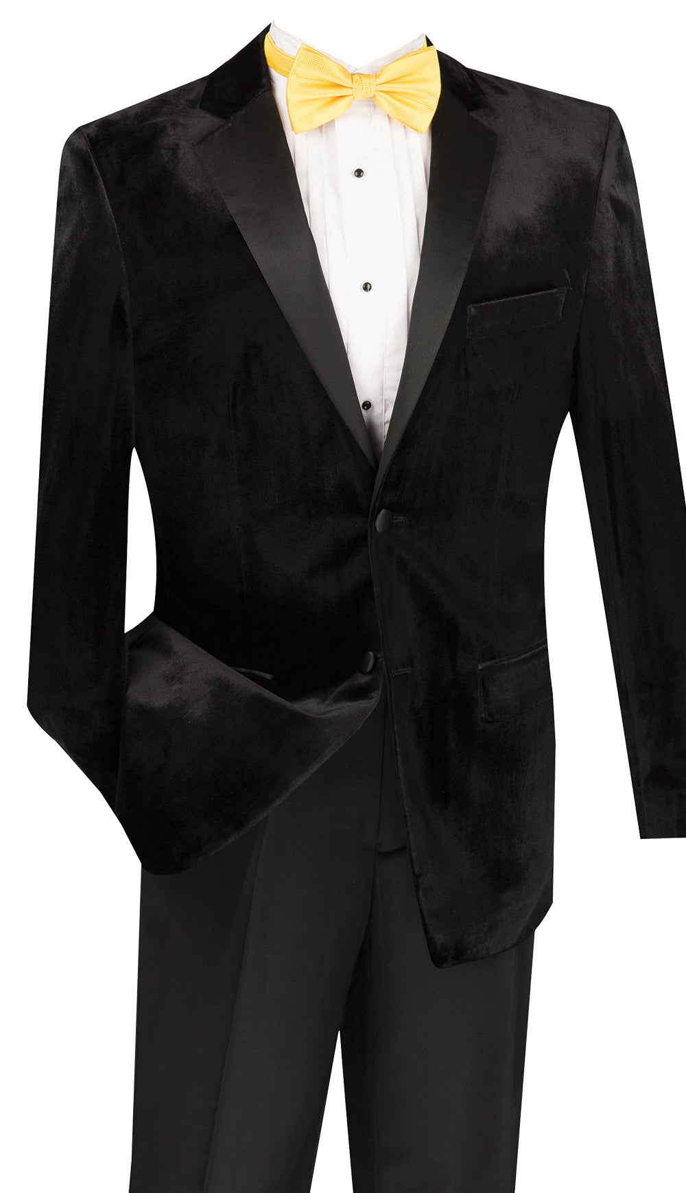 Vinci Tuxedo T-SV-Black - Church Suits For Less