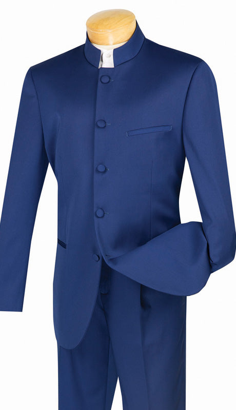 Vinci Men Suit 5HTC-Navy - Church Suits For Less